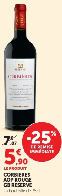 CORBIERES AOP ROUGE GB RESERVE