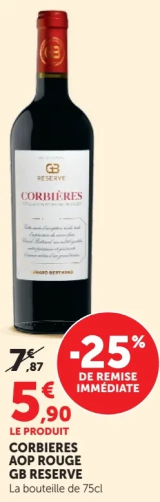 CORBIERES AOP ROUGE GB RESERVE