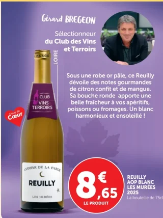 Reuilly AOP Blanc Les Murées 2025