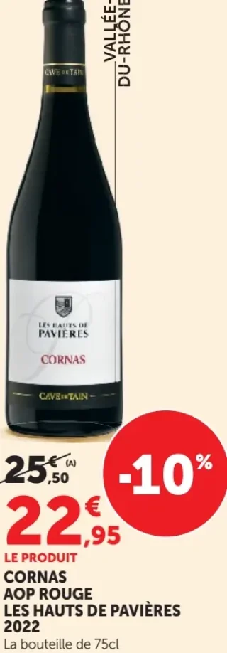 Cornas AOP Rouge Les Hautes de Pavières 2022