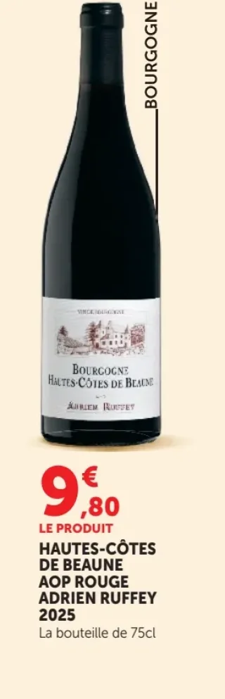 Bourgogne Hautes-Côtes de Beaune AOP Rouge Adrien Ruffey 2025