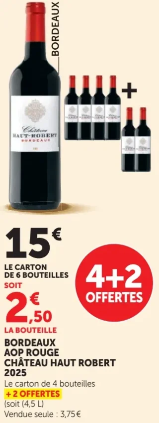 Bordeaux AOP Rouge Château Haut Robert 2023