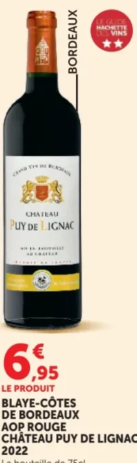 Château Puy de Lignac 2022 Blaye-Côtes de Bordeaux AOP Rouge