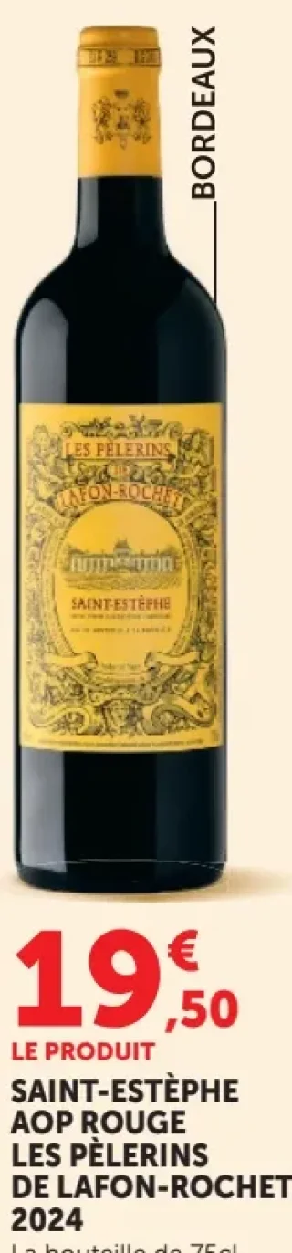 Vin rouge Saint-Estèphe AOP Les Pèlerins de Lafon-Rochet 2024