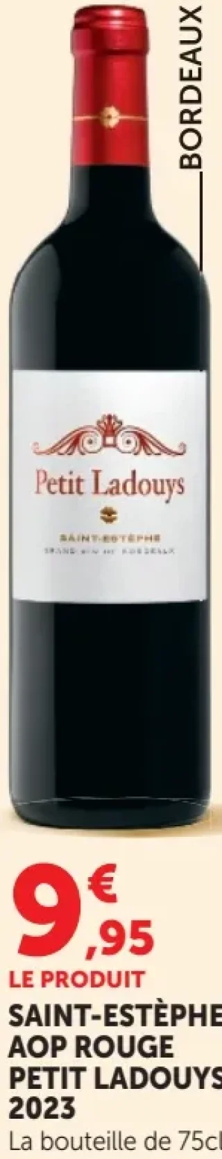 Vin rouge Saint-Estèphe AOP Petit Ladouys 2023