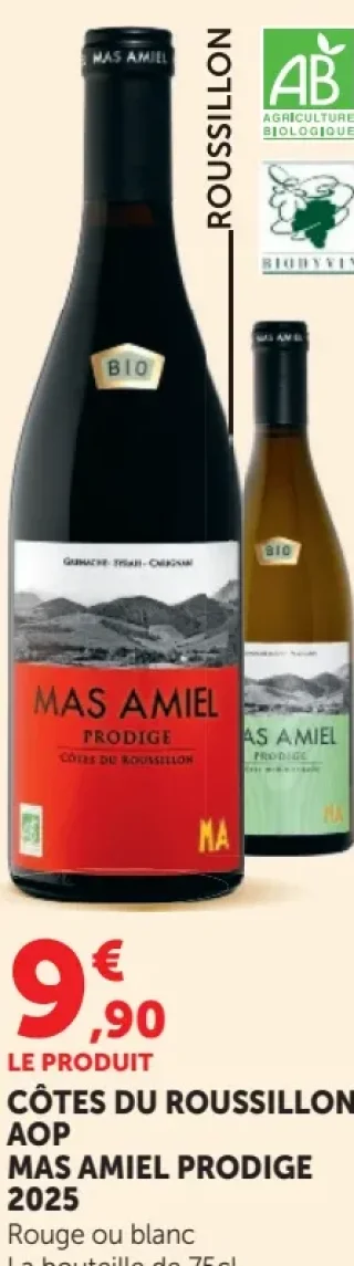Côtes du Roussillon AOP Mas Amiel Prodige 2025