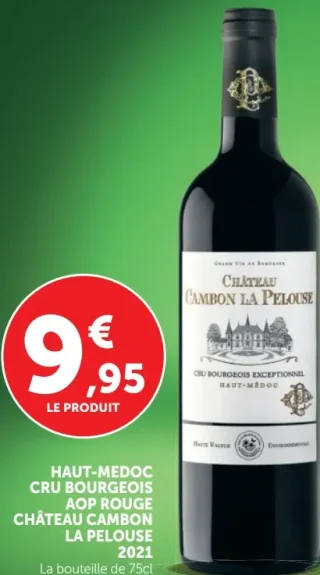 Vin rouge Château Cambon La Pelouse Haut-Médoc Cru Bourgeois 2021