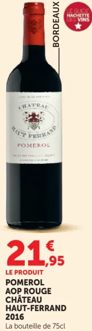 Pomerol AOP Rouge Château Haut-Ferrand 2016