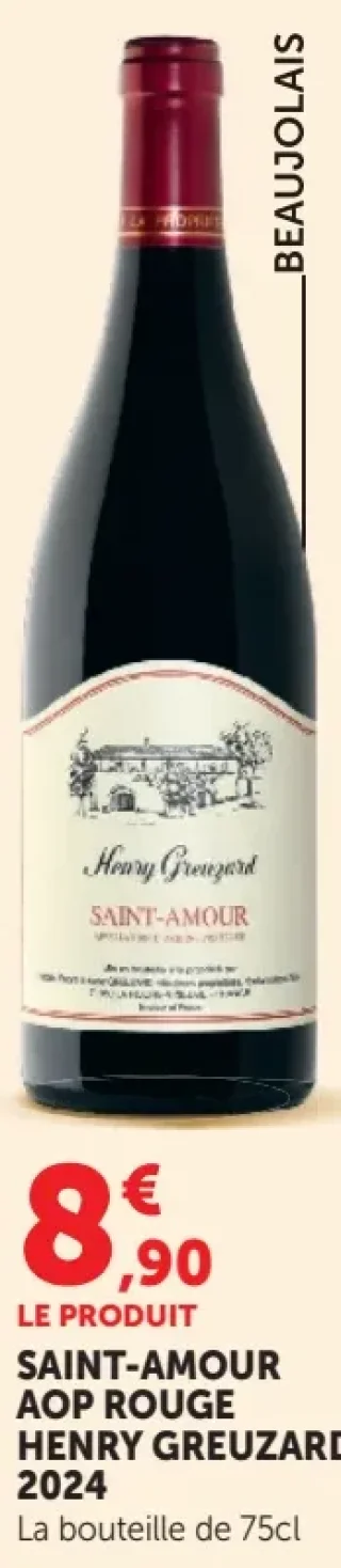 Vin rouge Saint-Amour AOP Rouge Henry Greuzard 2024