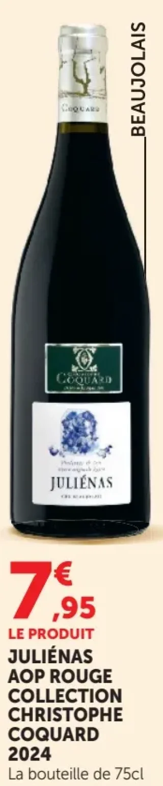 Vin rouge Juliénas AOP Rouge Collection Christophe Coquard 2024