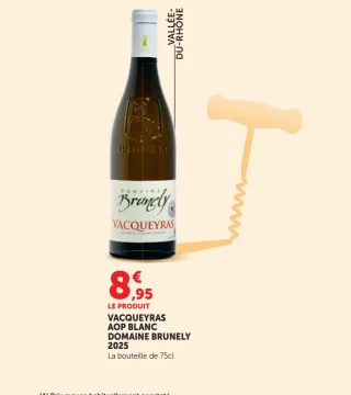 VACQUERAYS AOP BLANC DOMAINE BRUNELY 2025