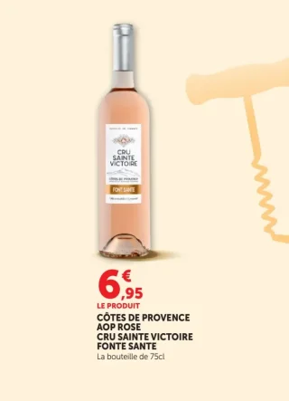 Côtes de Provence AOP Rose Cru Sainte Victoire Fonte Sante