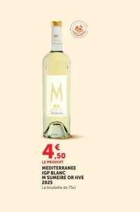 MEDITERRANEE IGP BLANC M SUMEIRE OR HVE 2023