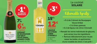 Crémant de Bourgogne AOP Brut Veuve Ambal Grande Cuvée & Liqueur de Citron Corse Citronelli