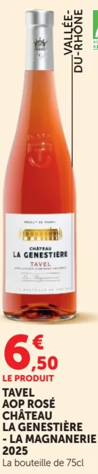 TAVEL AOP ROSÉ CHÂTEAU LA GENESTIÈRE - LA MAGNANERIE 2019