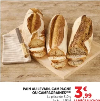 Pain au Levain, Campagne ou Campagraines