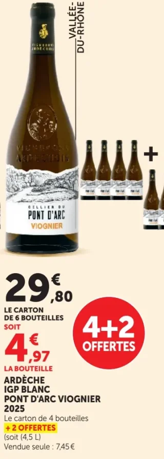 PONT D'ARC VIOGNIER ARDÈCHE IGP BLANC 2025