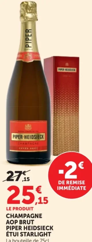 Champagne AOP Brut Piper-Heidsieck Étui Starlight