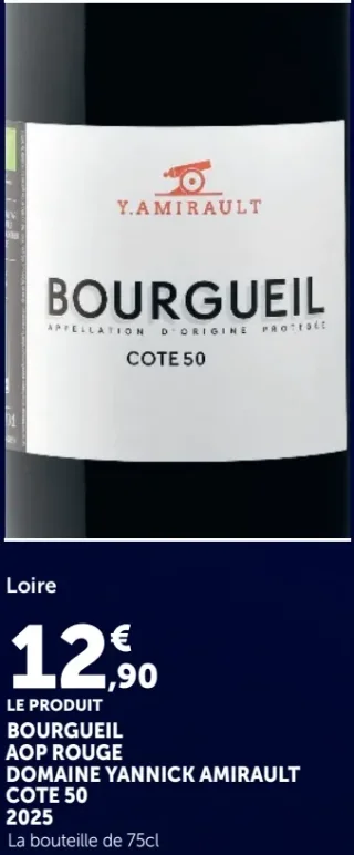 Domaine Yannick Amirault Bourgueil AOP Rouge Cote 50 2025