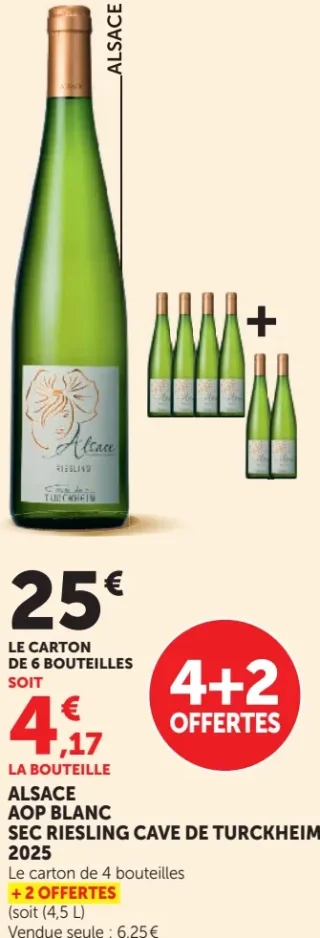 Alsace AOP Blanc Sec Riesling Cave de Turckheim 2025