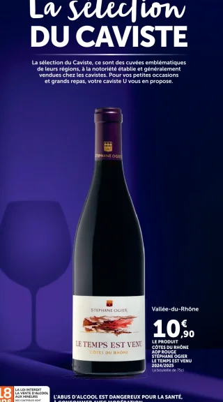 Stéphane Ogier Le Temps Est Venu Côtes du Rhône AOP Rouge