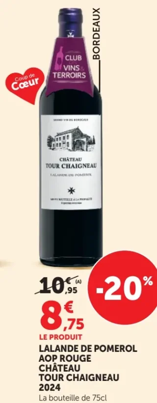 Lalande de Pomerol AOP Rouge Château Tour Chaigneau 2024