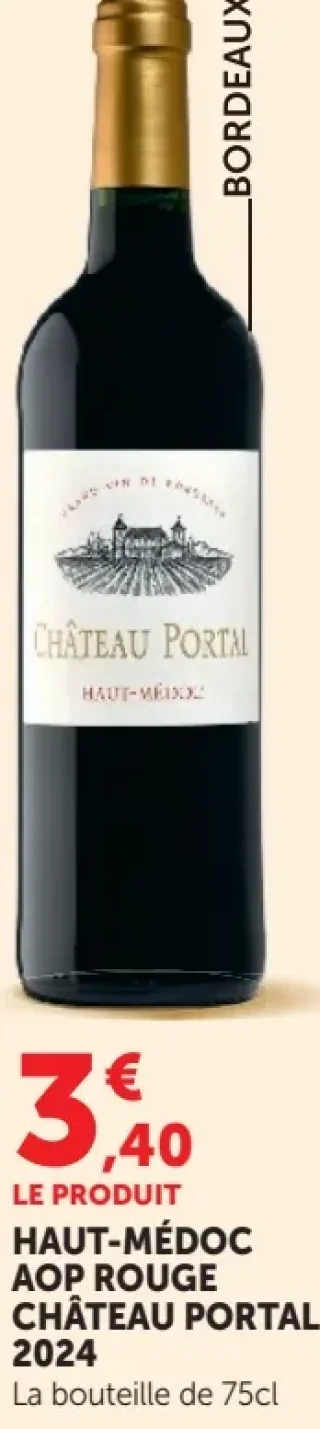 HAUT-MÉDOC AOP ROUGE CHÂTEAU PORTAL 2024