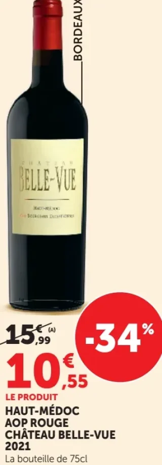 HAUT-MÉDOC AOP ROUGE CHÂTEAU BELLE-VUE 2021
