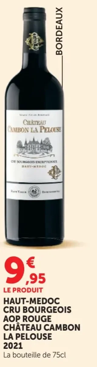 HAUT-MÉDOC CRU BOURGEOIS AOP ROUGE CHÂTEAU CAMBON LA PELOUSE 2021