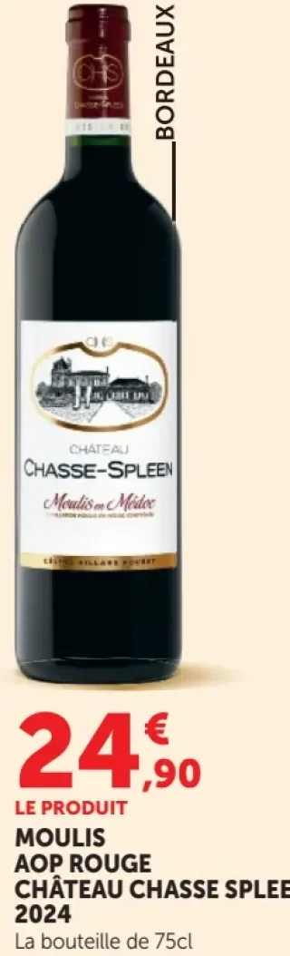Moulis AOP Rouge Château Chasse Spleen 2024