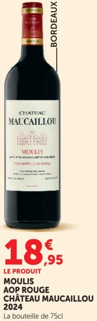 Moulis AOP Rouge Château Maucaillou 2024