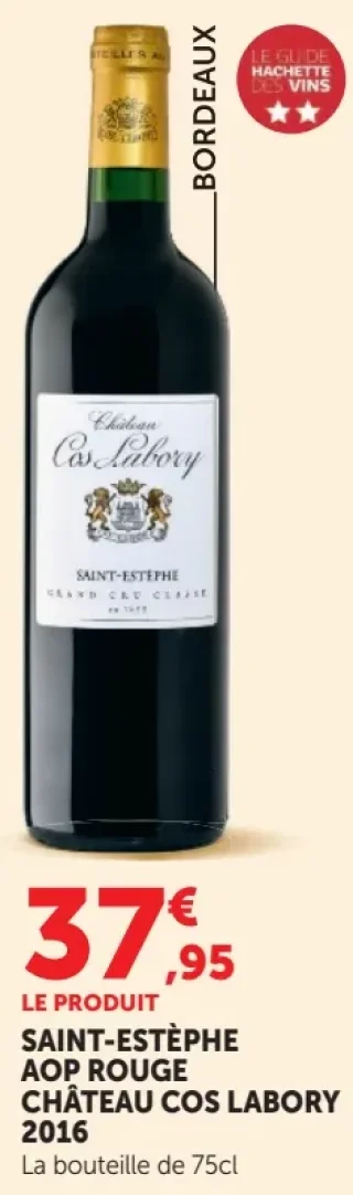 SAINT-ESTÈPHE AOP ROUGE CHÂTEAU COS LABORY 2016