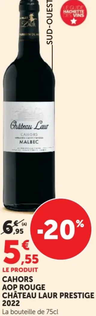 Cahors AOP Rouge Château Laur Prestige 2022