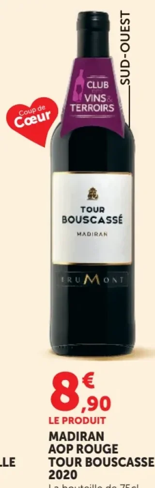 Madiran AOP Rouge Tour Bouscassé 2020