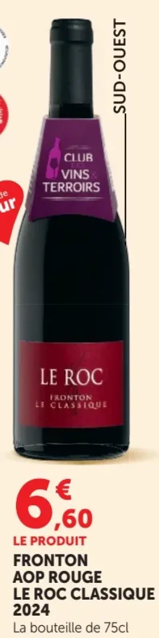 Fronton AOP Rouge Le Roc Classique 2024