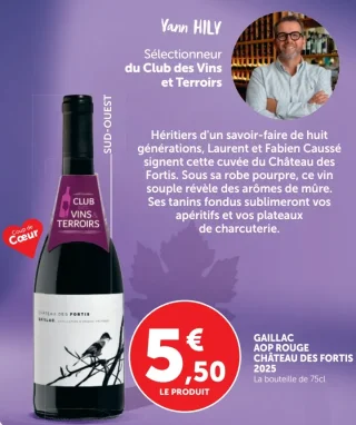 Gaillac AOP Rouge Château des Fortis 2025