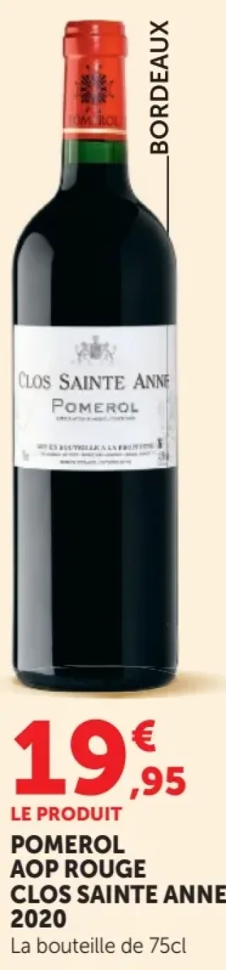 Clos Sainte Anne Pomerol AOP Rouge 2020