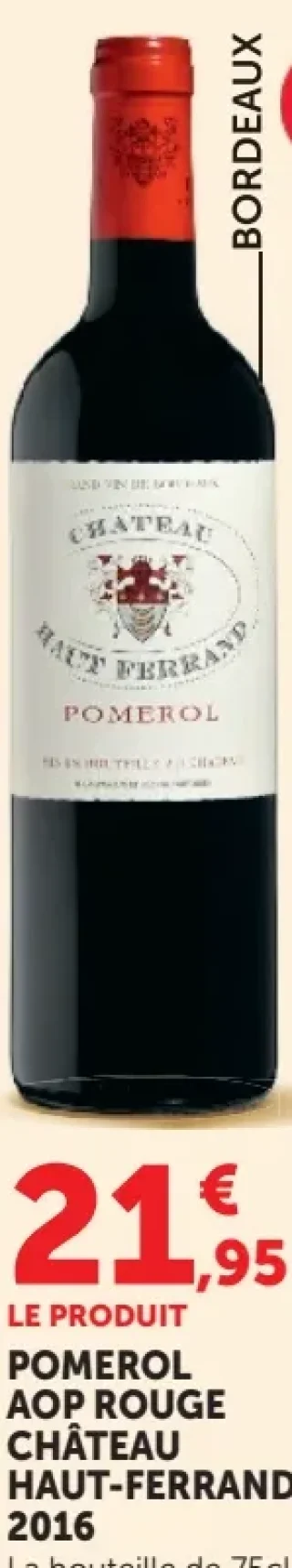 Château Haut-Ferrand Pomerol AOP Rouge 2016