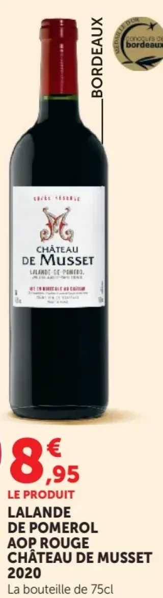 Château de Musset LALANDE DE POMEROL AOP ROUGE 2020