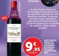 SAINT-ÉMILION GRAND CRU AOP ROUGE LE BENJAMIN DU CHÂTEAU LA GAFFELIÈRE 2023