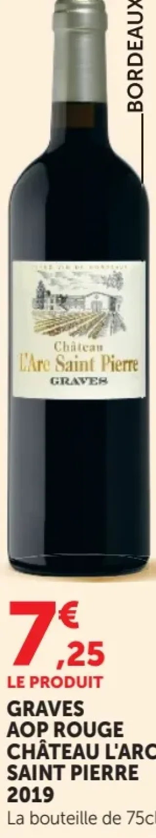 Graves AOP Rouge Château l'Arc Saint Pierre 2019