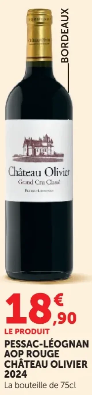 PESSAC-LÉOGNAN AOP ROUGE CHÂTEAU OLIVIER 2024