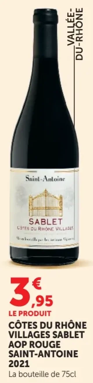 CÔTES DU RHÔNE VILLAGES SABLET AOP ROUGE SAINT-ANTOINE 2021