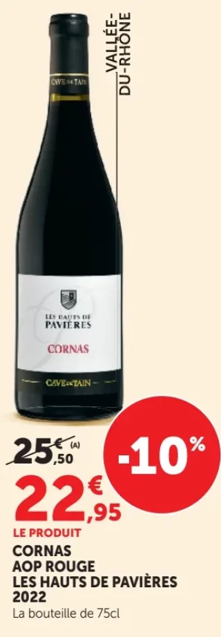 CORNAS AOP ROUGE LES HAUTS DE PAVIÈRES 2022