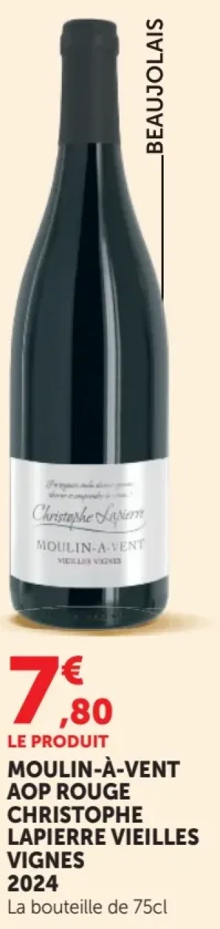 Moulin-à-Vent AOP Rouge Christophe Lapierre Vieilles Vignes 2024