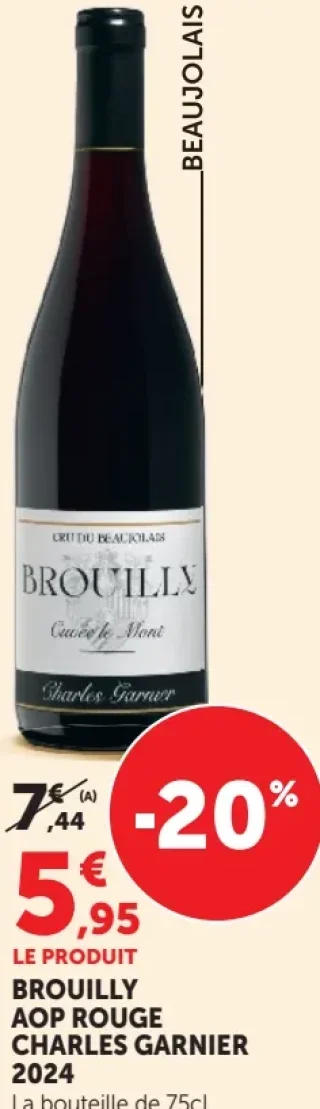 Brouilly AOP Rouge Charles Garnier 2024