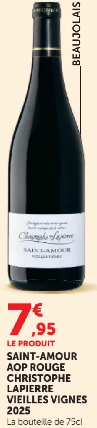 Saint-Amour AOP Rouge Christophe Lapierre Vieilles Vignes 2025