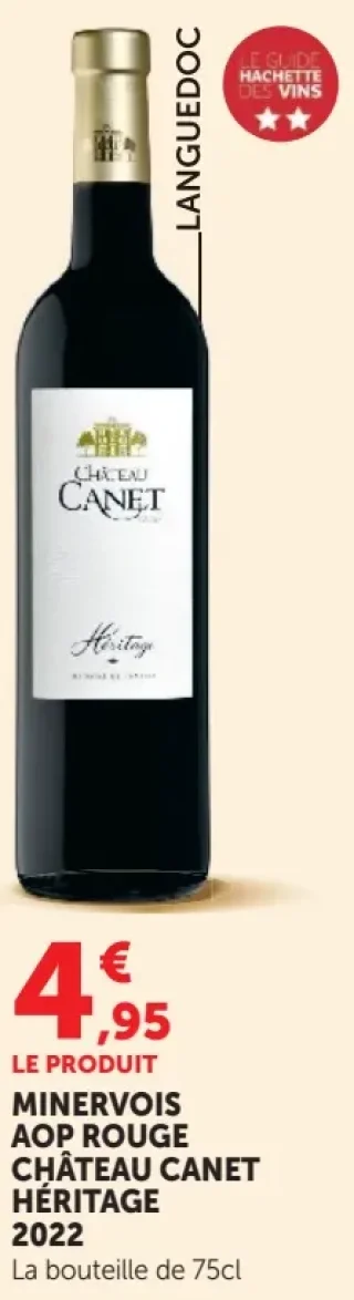 Minervois AOP Rouge Château Canet Héritage 2022