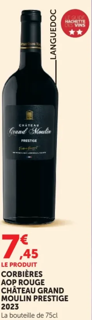 Corbières AOP Rouge Château Grand Moulin Prestige 2023