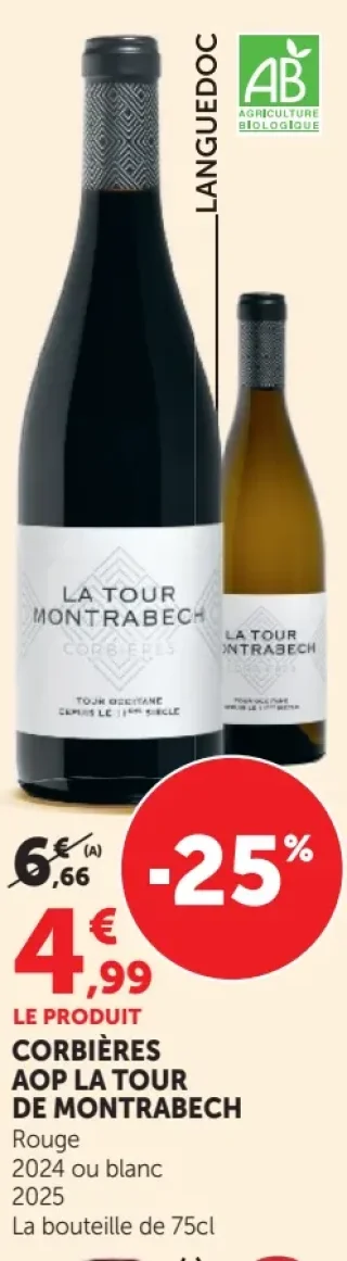 CORBIÈRES AOP LA TOUR DE MONTRABECH